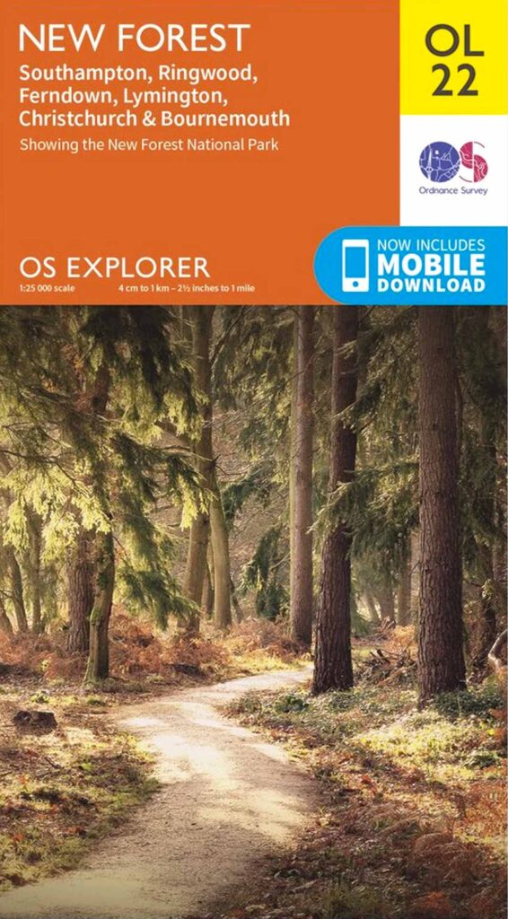 Ordnance Survey OS Explorer Outdoor Leisure OL22 New Forest map cover