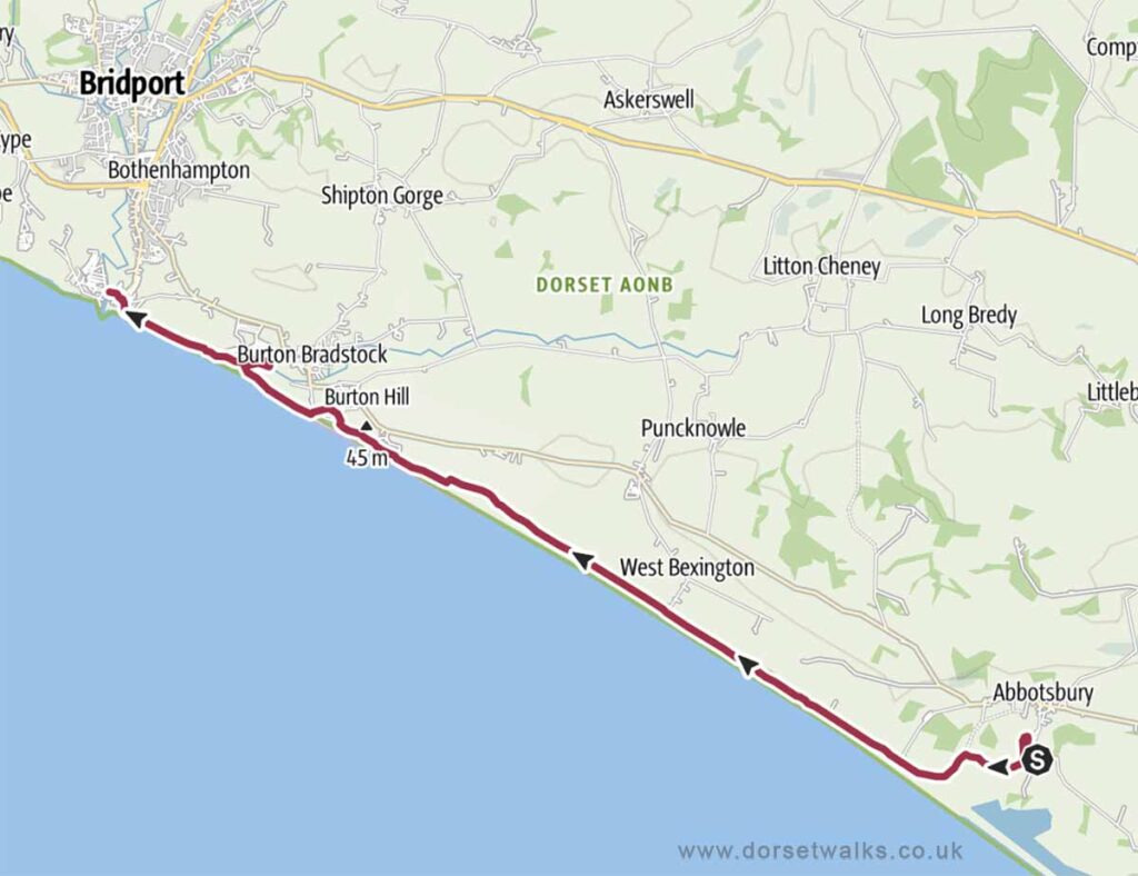 Abbotsbury to West Bay Bridport SWCP Walk 9.3 miles one-way