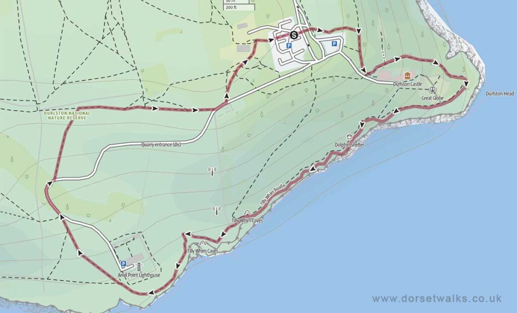 Durlston Country Park to Anvil Point Lighthouse Circular Walk 1.4 miles 