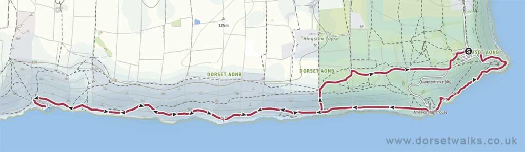 Durlston to Dancing Ledge Coast Path Walk 5.6 miles